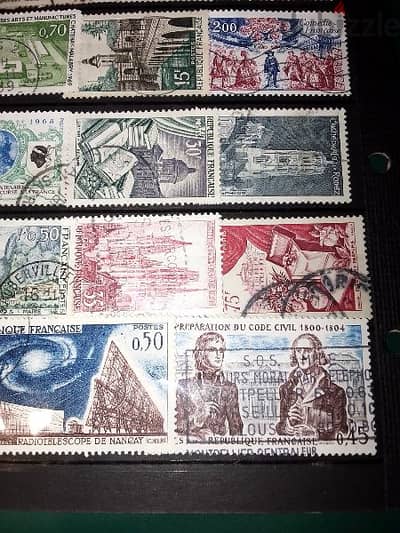 1969+ France 26 old stamps Lot# SPFR-10 طوابع فرنسية قديمة