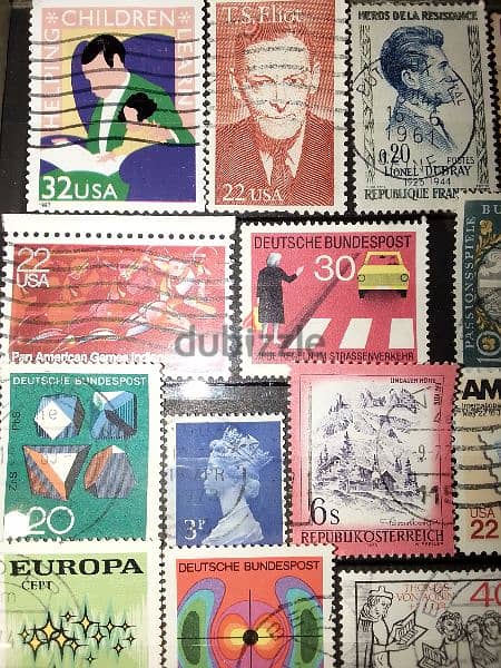 1960's world old 32 stamps Lot# SPWD-22 طوابع عالمية من الستينات 3