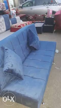 sofa bed blue