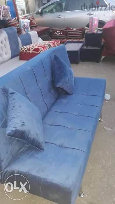 sofa bed blue