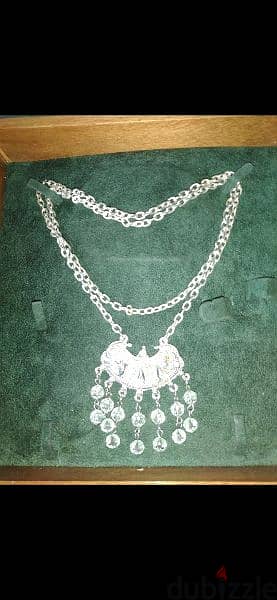 necklace long chain necklace glass transparent pendant 6