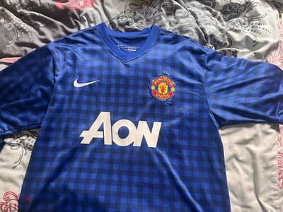 manchester united 2013 young 18 vintage nike away  jersey