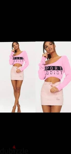 crop top pink s m l