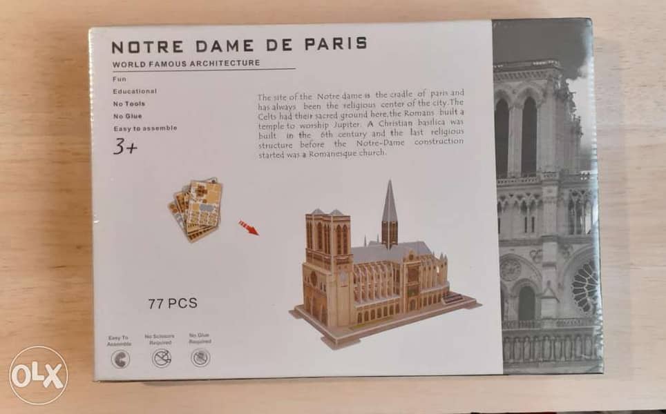 Notre Dame De Paris 3D puzzle. 1