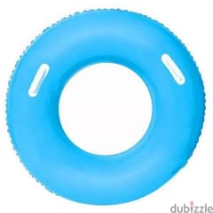 Bestway INFLATABLE  BLUE SWIM RING WITH HANDLES 91CM 0