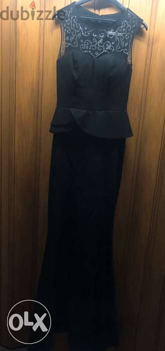 women clothing, dress, فستان, evening dress, Long Black Classy Dress 2