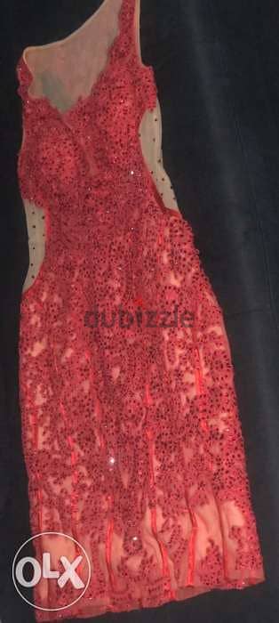 women clothing, فستان, Red carpet, Red Short Dress, high +++ quality 4