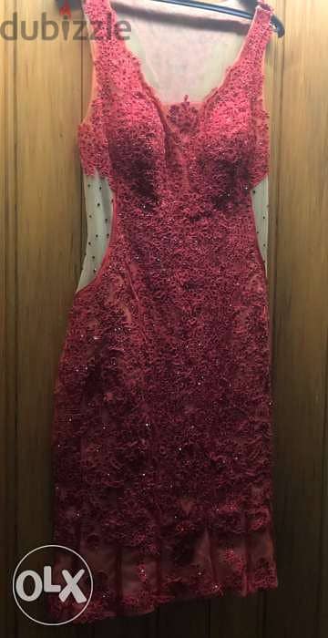 women clothing, فستان, Red carpet, Red Short Dress, high +++ quality 5