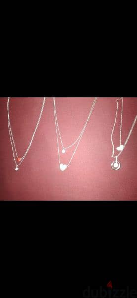 necklace double chain necklace 3