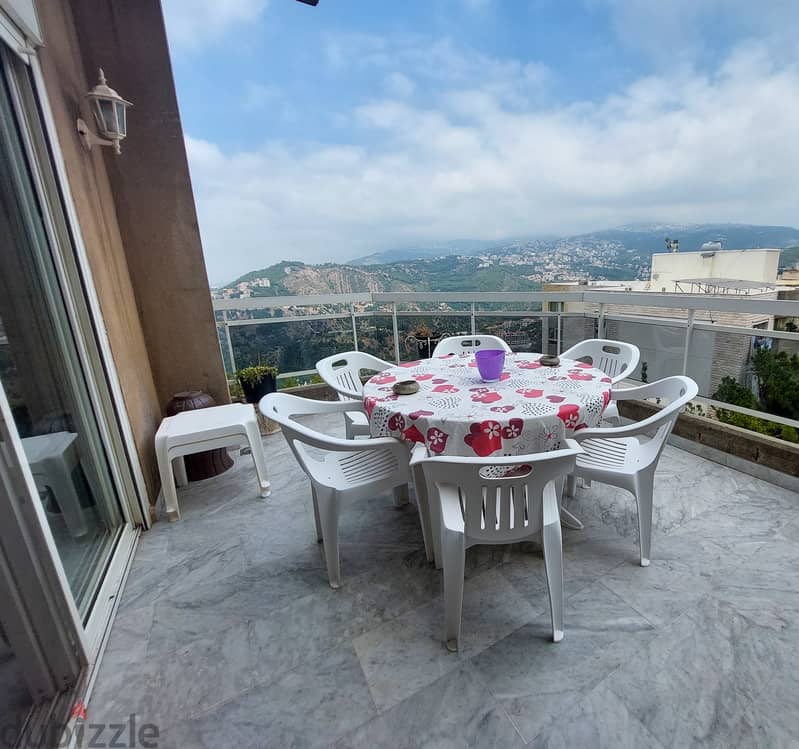 Duplex in Dik El Mehde, Metn with a Breathtaking Sea and Mountain View 2