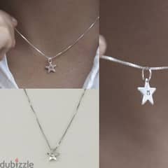 necklace star pendant 925 silver 5grams