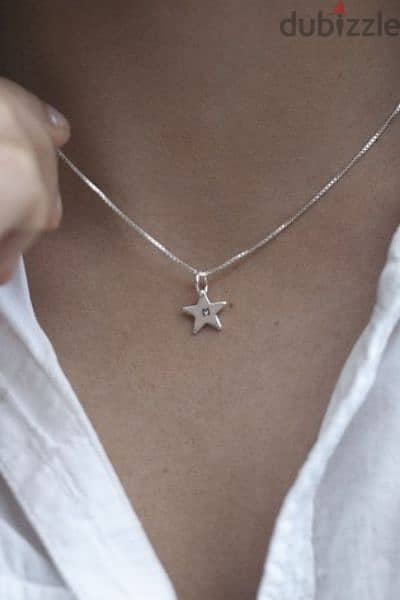 necklace star pendant 925 silver 5grams 2