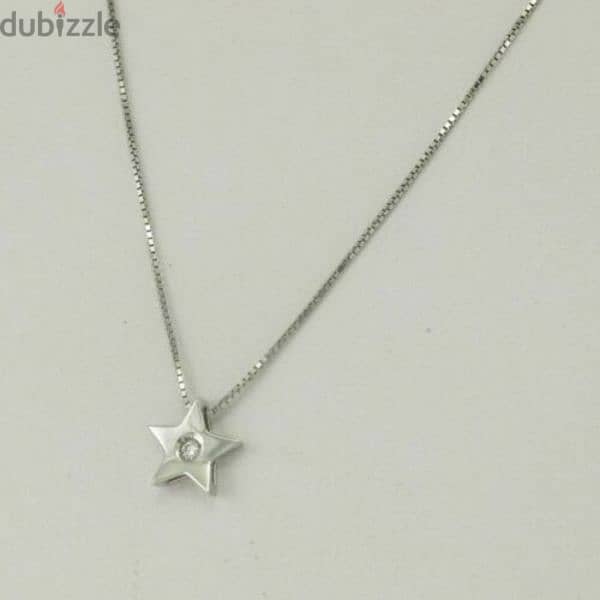 necklace star pendant 925 silver 5grams 5