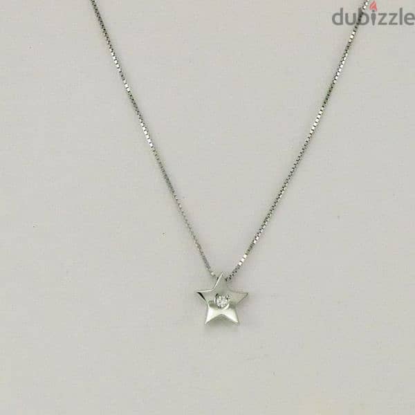 necklace star pendant 925 silver 5grams 6