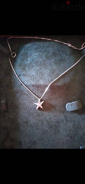 necklace star pendant 925 silver 5grams 7