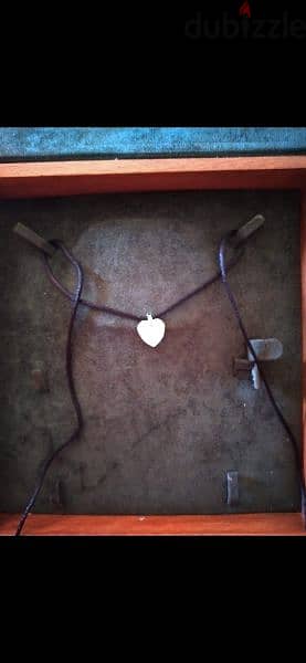 necklace heart shape crystal pendant on satin necklace 6