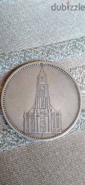 German Nazi Silver Memorial Coin for Churech Potesdam year 1934 1