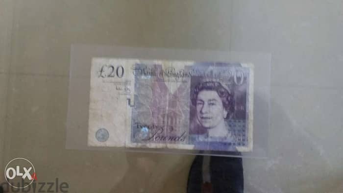 Bank of England 20 Pounds Sterling Memorial Adam Smith Torn on mid 0