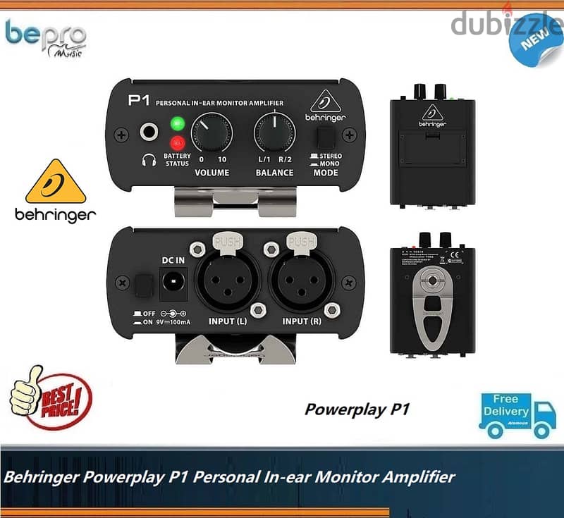 Behringer Powerplay P1 Personal In-ear Monitor Amplifier 0