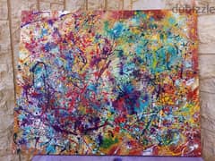 Jackson Pollock style painting 0
