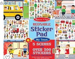 Melissa and Doug Reusable Sticker Pad: My Town - 200Stickers