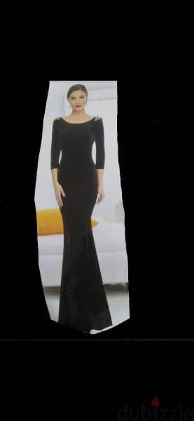 dress long dress maxi black with gold trim shoulders 4