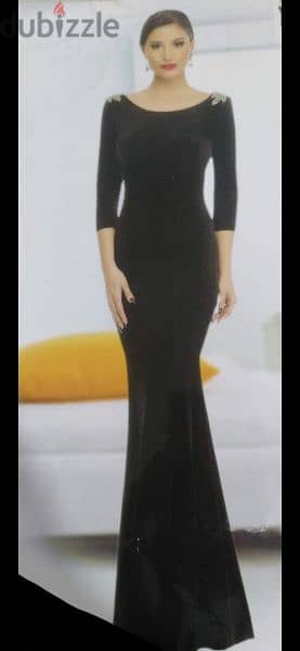 dress long dress maxi black with gold trim shoulders 6