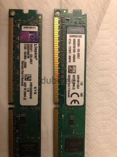 4*2Gb Ddr3 Ram for desktop kingston