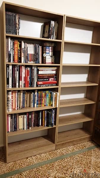 2 bookshelves each one 95$