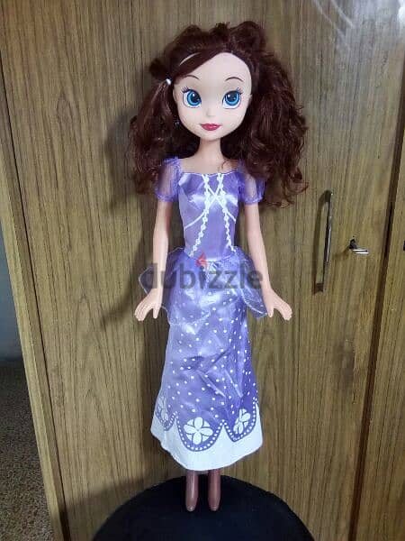SOFIA THE FIRST BIG SINGER AS NEW DOLL +disc +lighting head 70 Cm=14$ 0