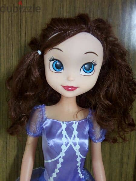 SOFIA THE FIRST BIG SINGER AS NEW DOLL +disc +lighting head 70 Cm=14$ 4