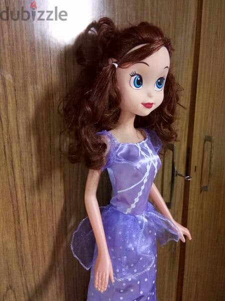 SOFIA THE FIRST BIG SINGER AS NEW DOLL +disc +lighting head 70 Cm=14$ 2