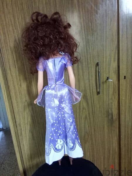 SOFIA THE FIRST BIG SINGER AS NEW DOLL +disc +lighting head 70 Cm=14$ 5