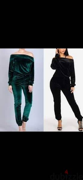 2 colours jumpsuit green or black s to xxL