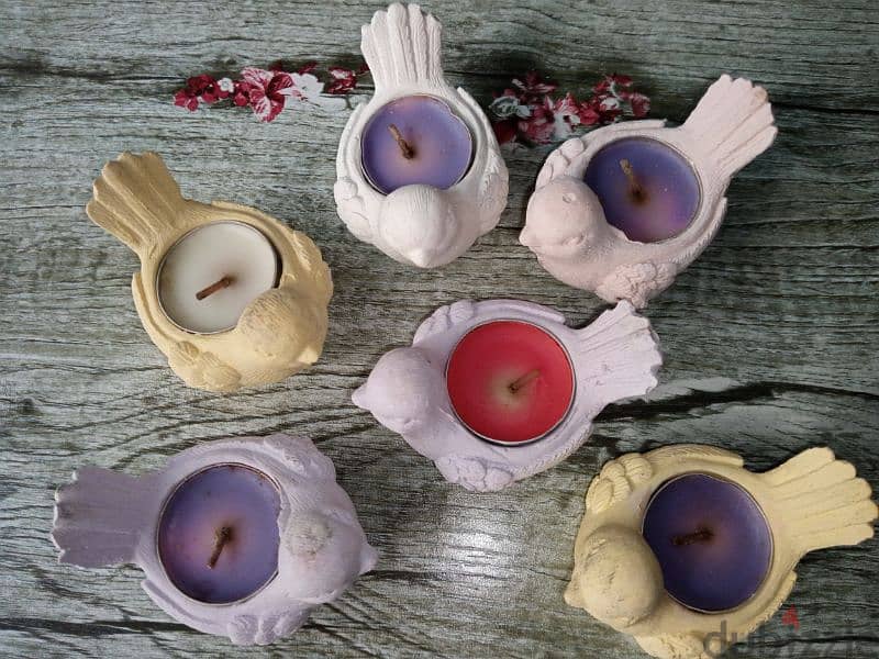 Gorgeous candles bird stand for decoration 4