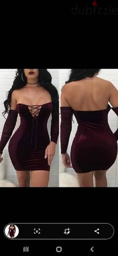 dress burgundy lace up front s to xxL terke 0