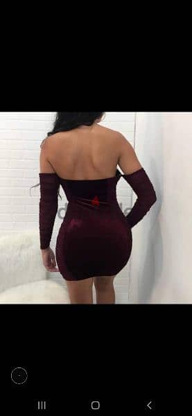 dress burgundy lace up front s to xxL terke 4