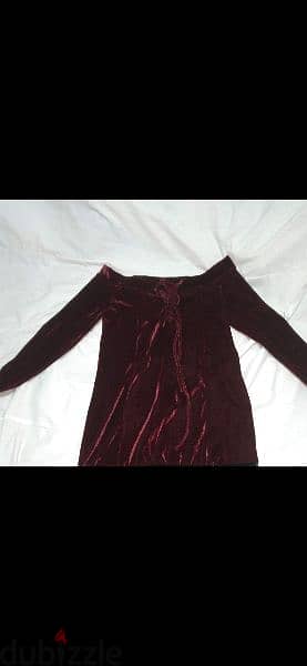 dress burgundy lace up front s to xxL terke 5