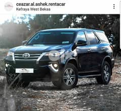 Rent Toyota Fortuner 120$/day long term rental