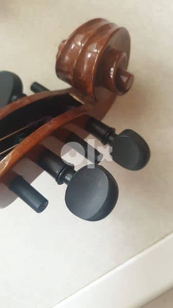 violin DZ strad + Aubert bridge + Knilling pegs + rosin