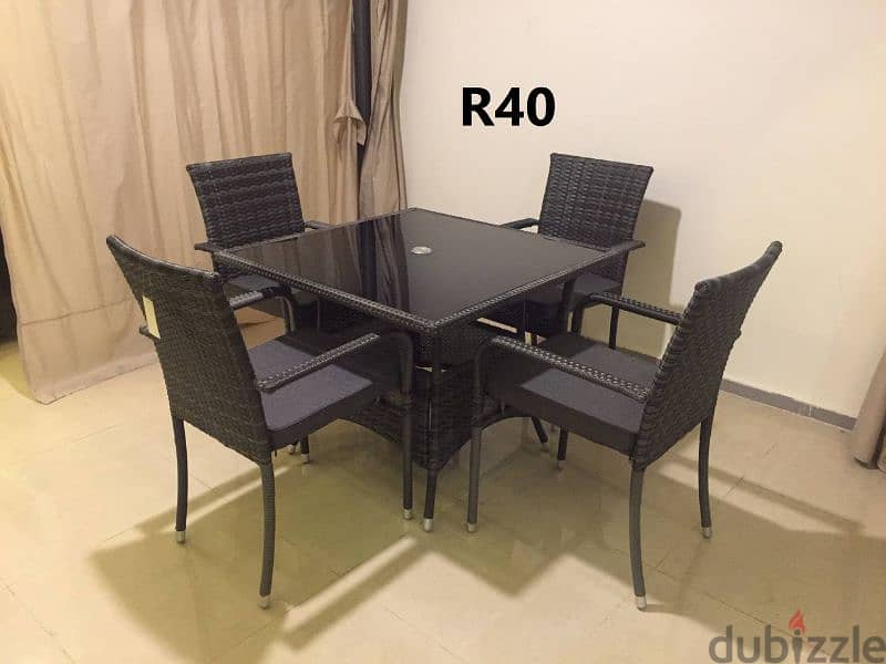 Razin table and four chairs set, 1