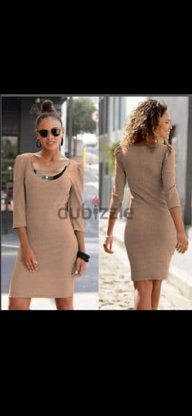 nude colour dress high quality s to xL 4