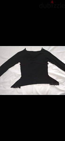 cold shoulder top bas black s to xxL 5