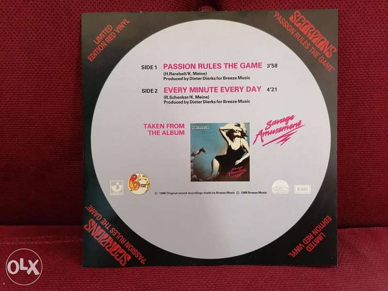 Scorpions - Passion Rules The Game - Vinyl - Limited Edition - Red 2