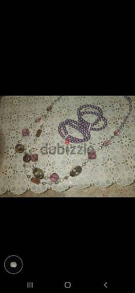 necklace set 3a2ed ma3 esswara purple high quality 5