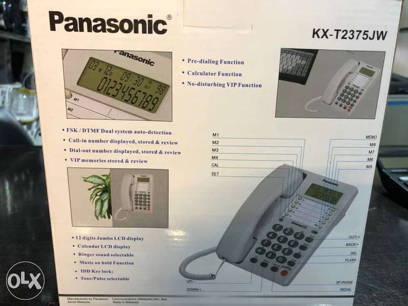 Panasonic KX-T2375JW caller ID 2