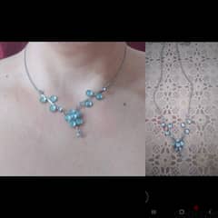 necklace blue sky necklace high quality vintage