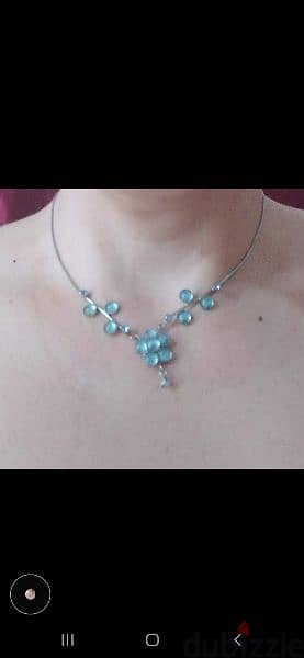necklace blue sky necklace high quality vintage 1