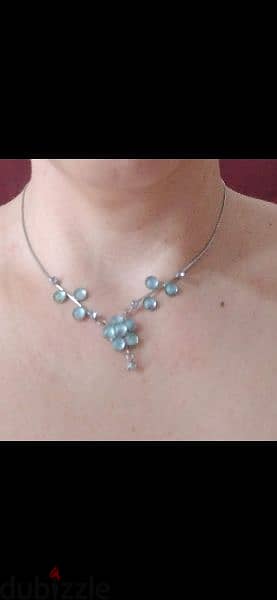 necklace blue sky necklace high quality vintage 2