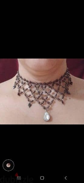 necklace grey colour 1